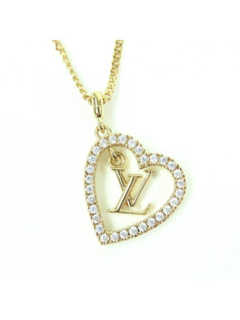 Louis Vuitton 2024 Necklace My Heart Rhinestone
